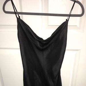 BCBG Maxazria Black Slit Dress